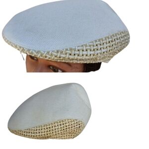 Henschel Unisex‎ l vintage cvented straw cabbie hat L